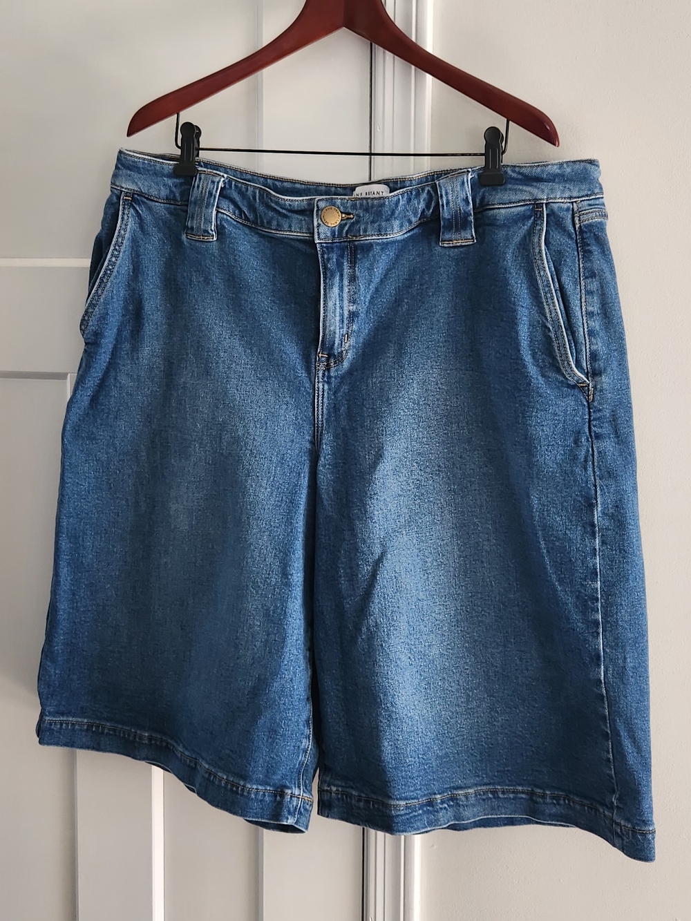 Lane Bryant Plus Size Womens Size 20 Palazzo Denim Jeans shorts culottes - Picture 4 of 13